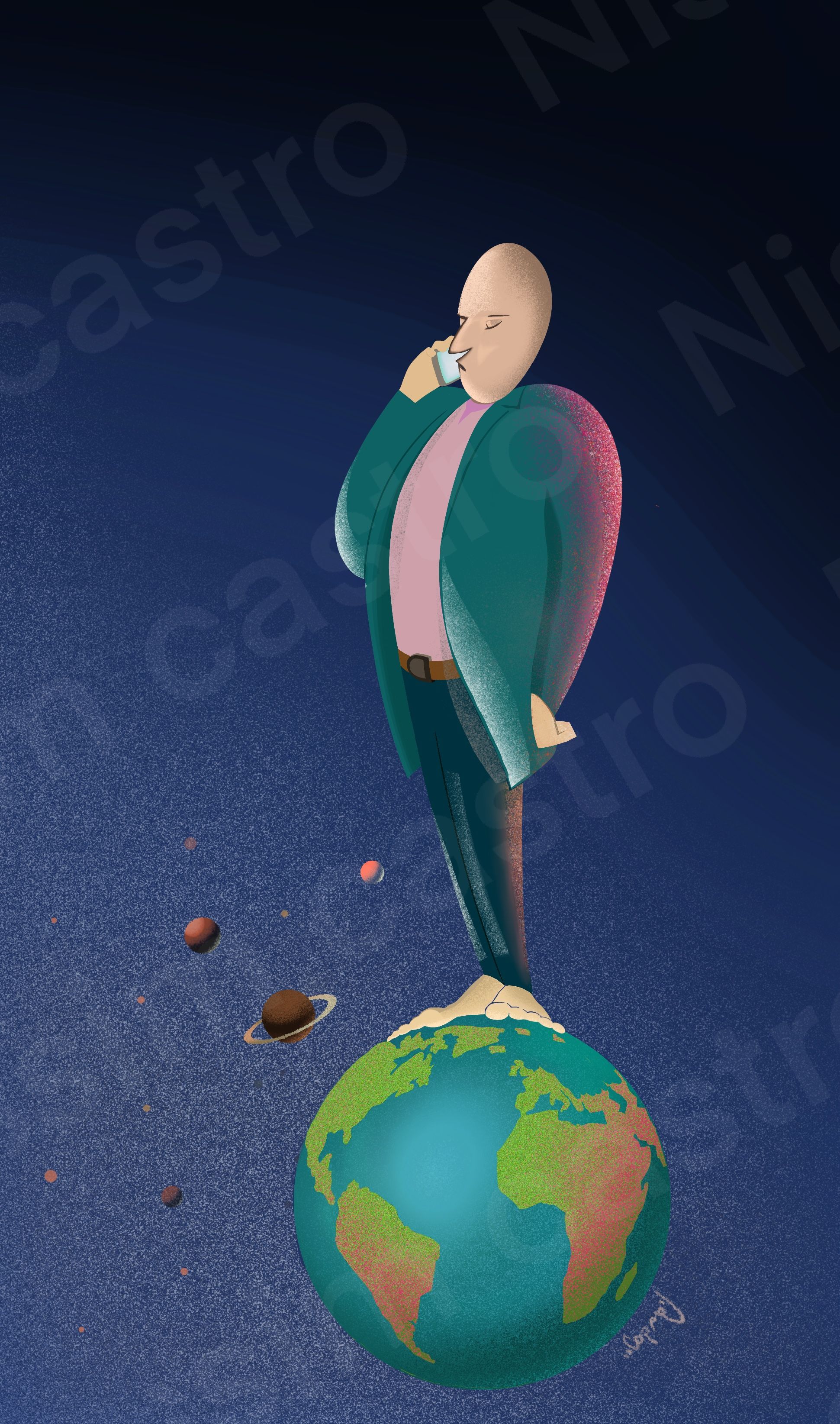 עף על העולם אבל לא שם לב שיחף.