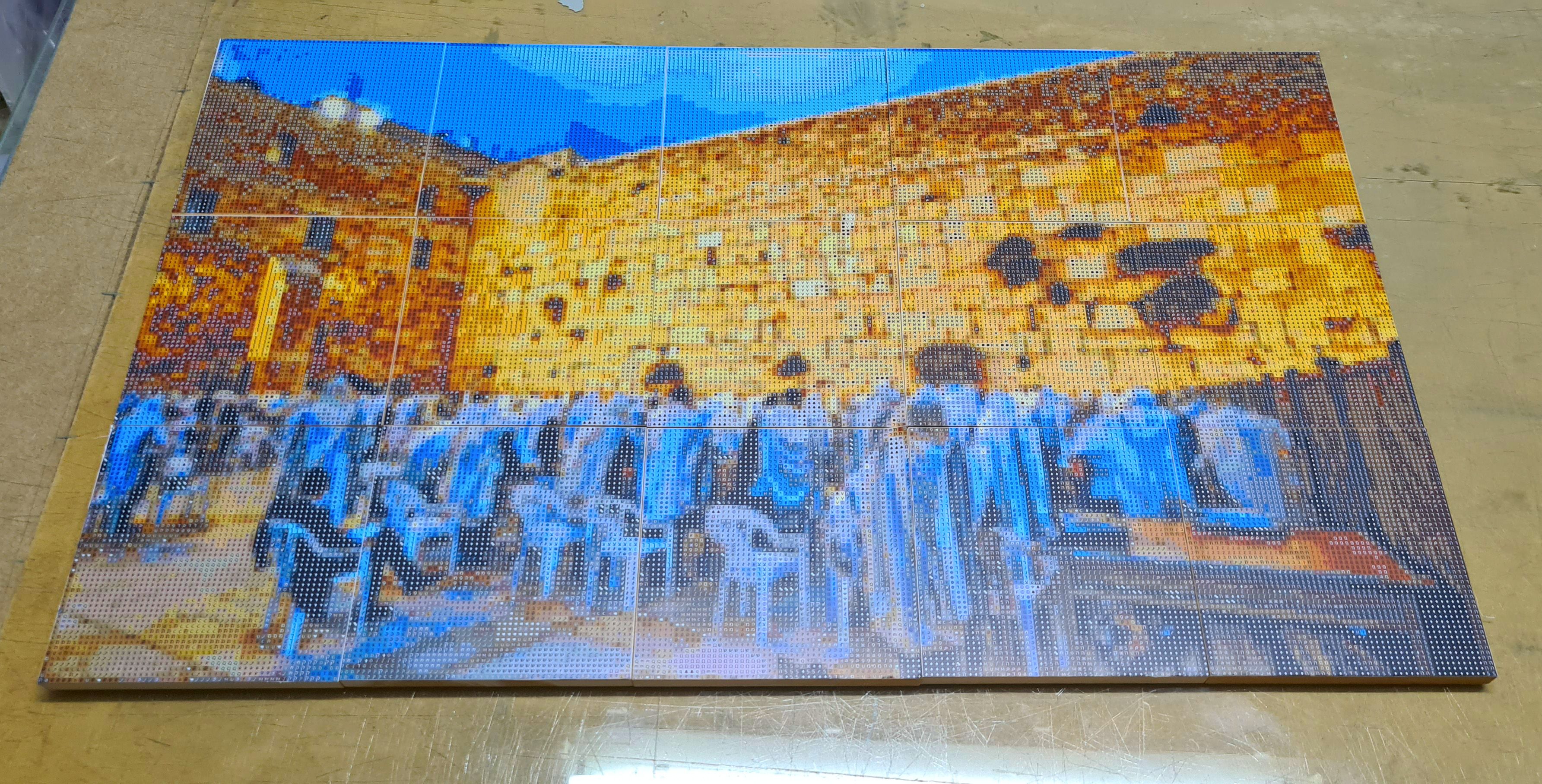 ערכה קבוצתית ליצירת תמונת יהלומים משותפת עם תמונת הכותל המערבי