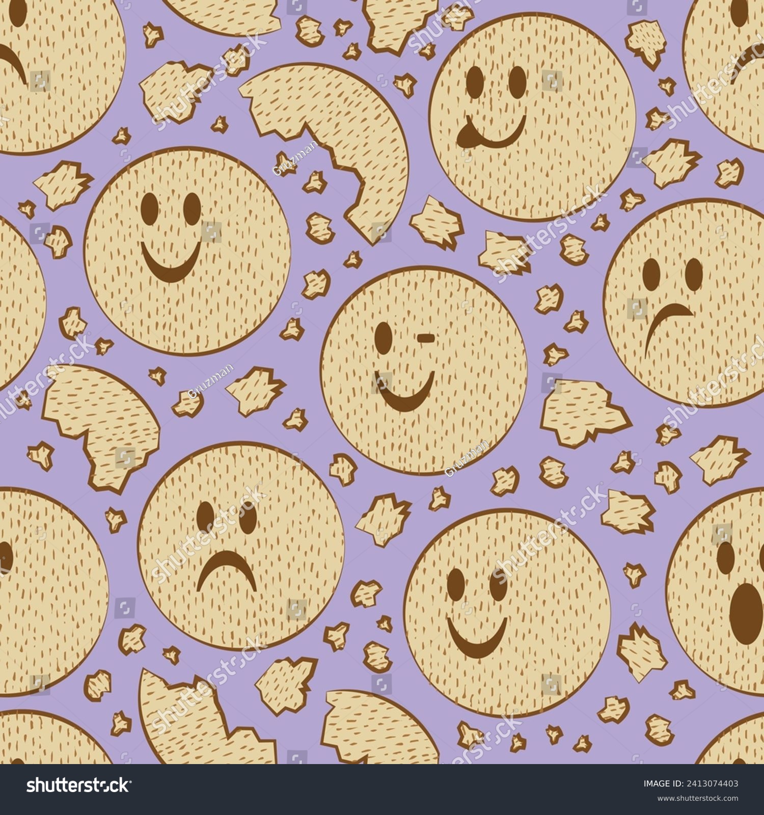 פאטרן פאטטרן רקע לפסח מצות חמודות שברי מצה מחייכות רקעים עיצוב הזמנה-2413074403.jpg