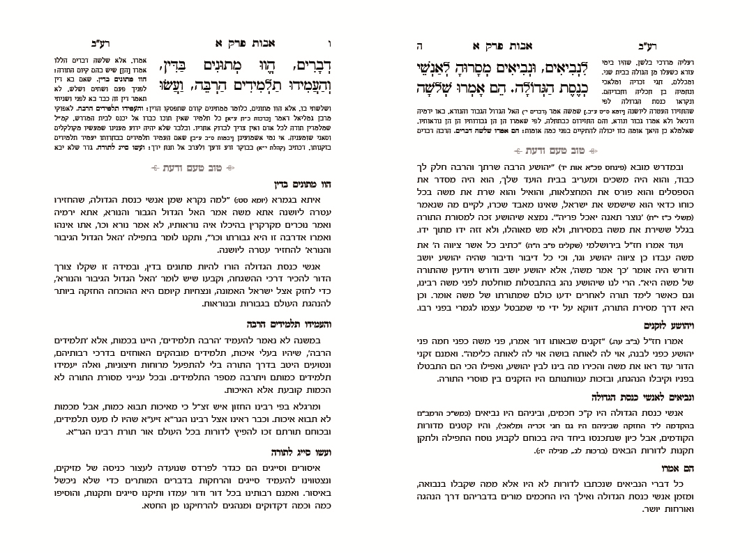 פירוש מסכת אבות מהרב שטרנבוך
