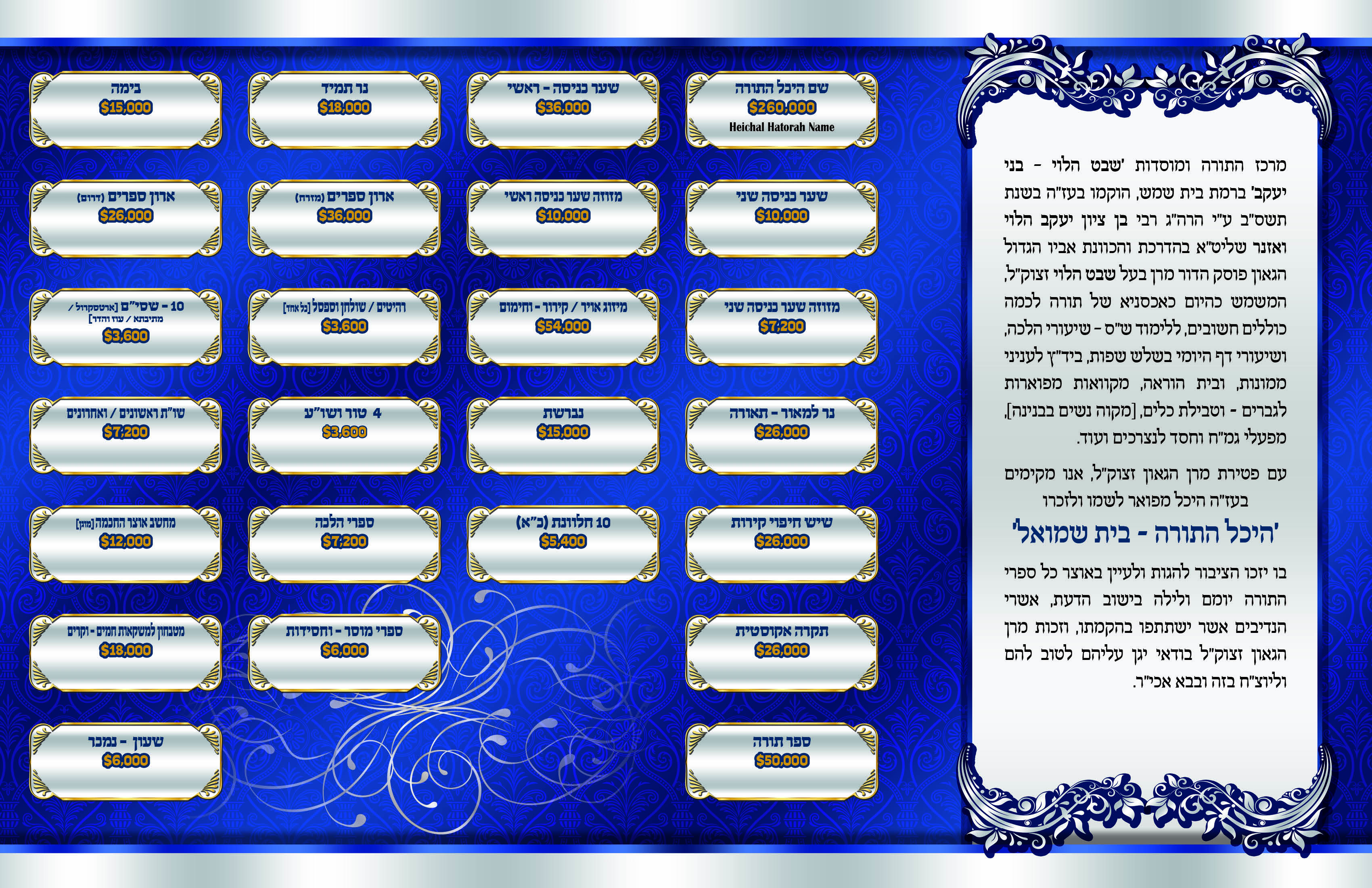 פרוספקט היכל התורה-בית שמואל פנימי