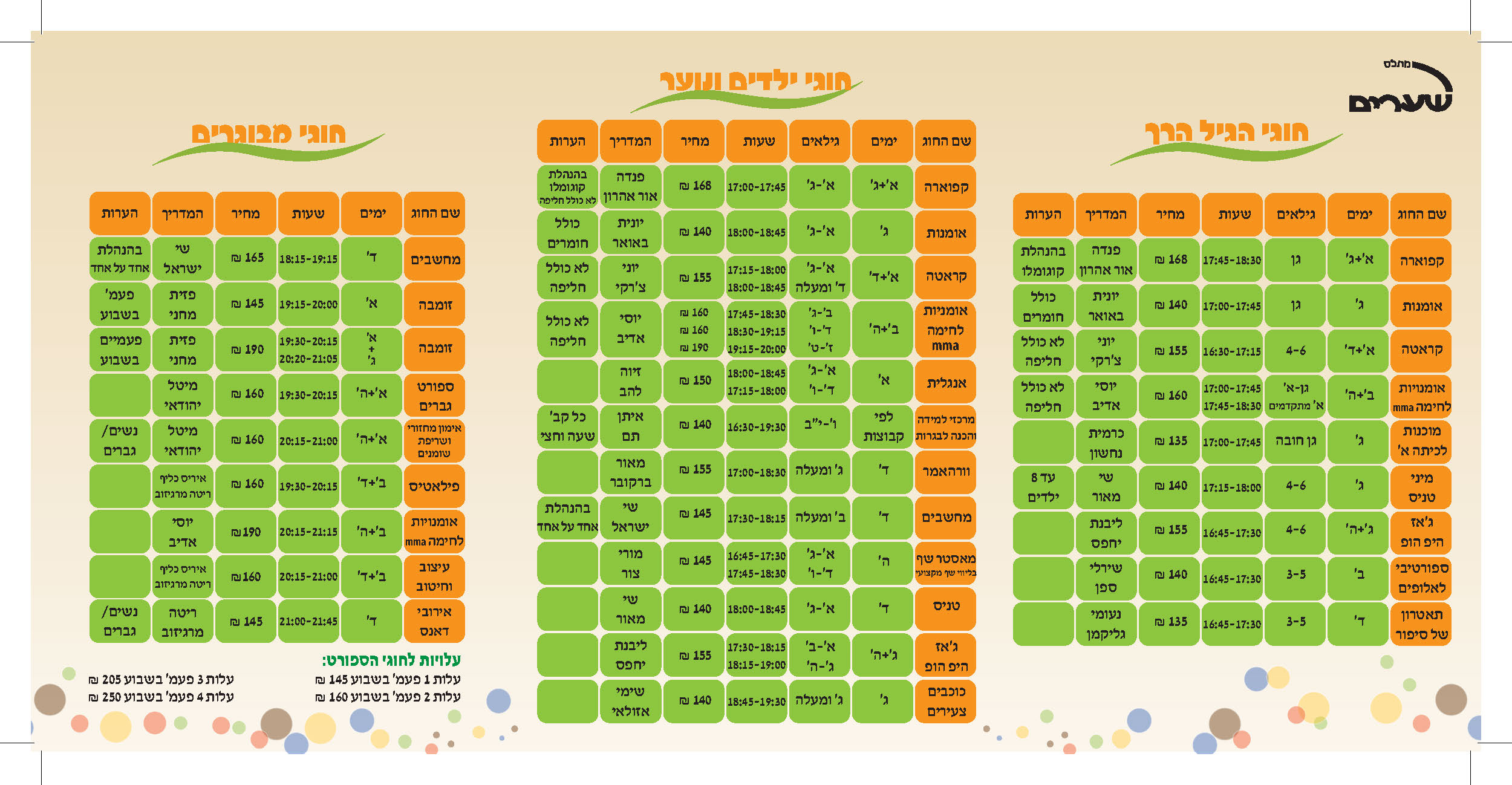 פרוספקט ידיעון מתנ"ס Page 2