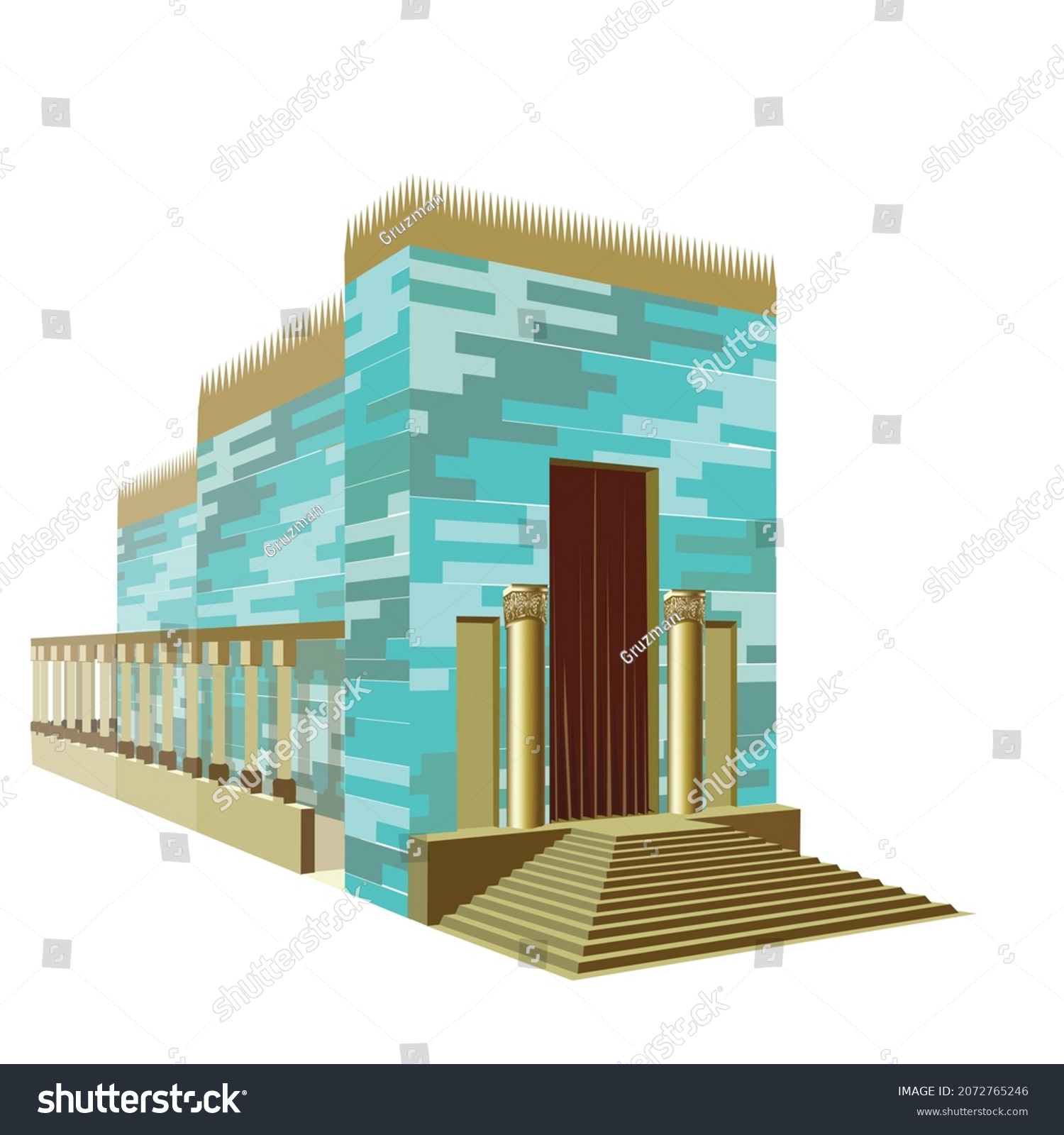 ציור איור וקטורי קליפארט קליפ ארט-2072765246 בית המקדש ההיכל היכל קודש הקדשים הקודשים קדש קניה להור...jpg