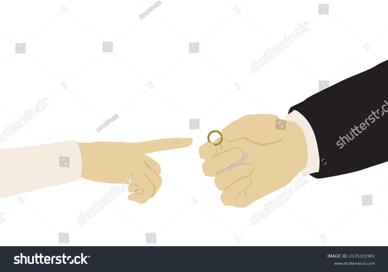 ציור איור יד מקדשת קידושין בטבעת יהודי חסידי ידיים חופה נישואים נישואין קידושים זהב חתונה-2135...jpg