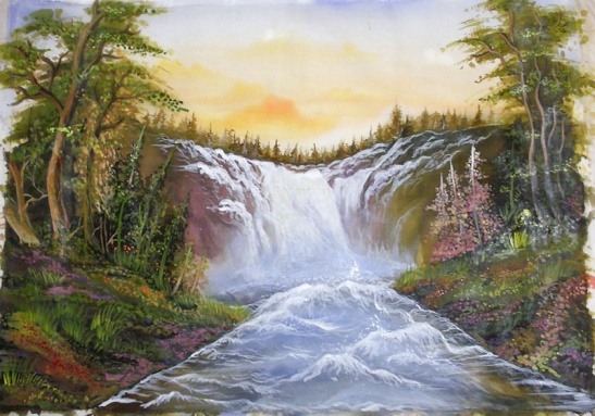 ציור במשי - תמונת אומנות מכירת תמונות וציור ךפי הזמנה