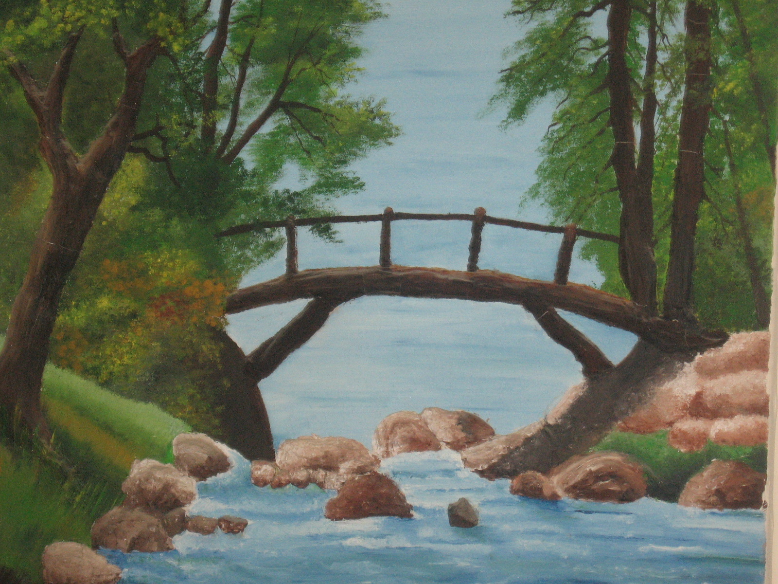 ציור בשמן על קנדווס.
הסלעים בהבלטת שפכטל.
(צוייר לפני כ-10 שנה,ולכן נראה משושטש)