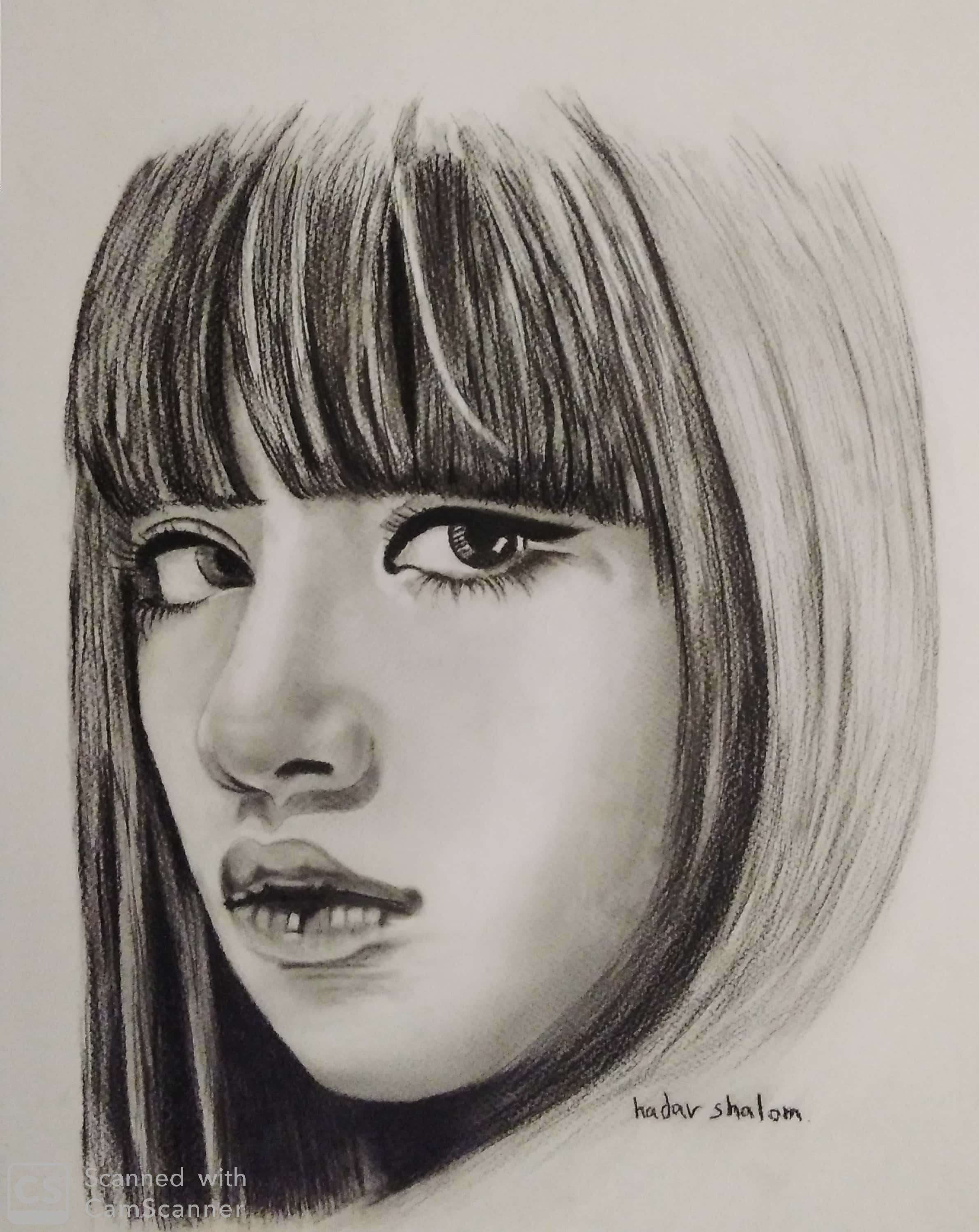 ציור דיוקן - בחורה 2