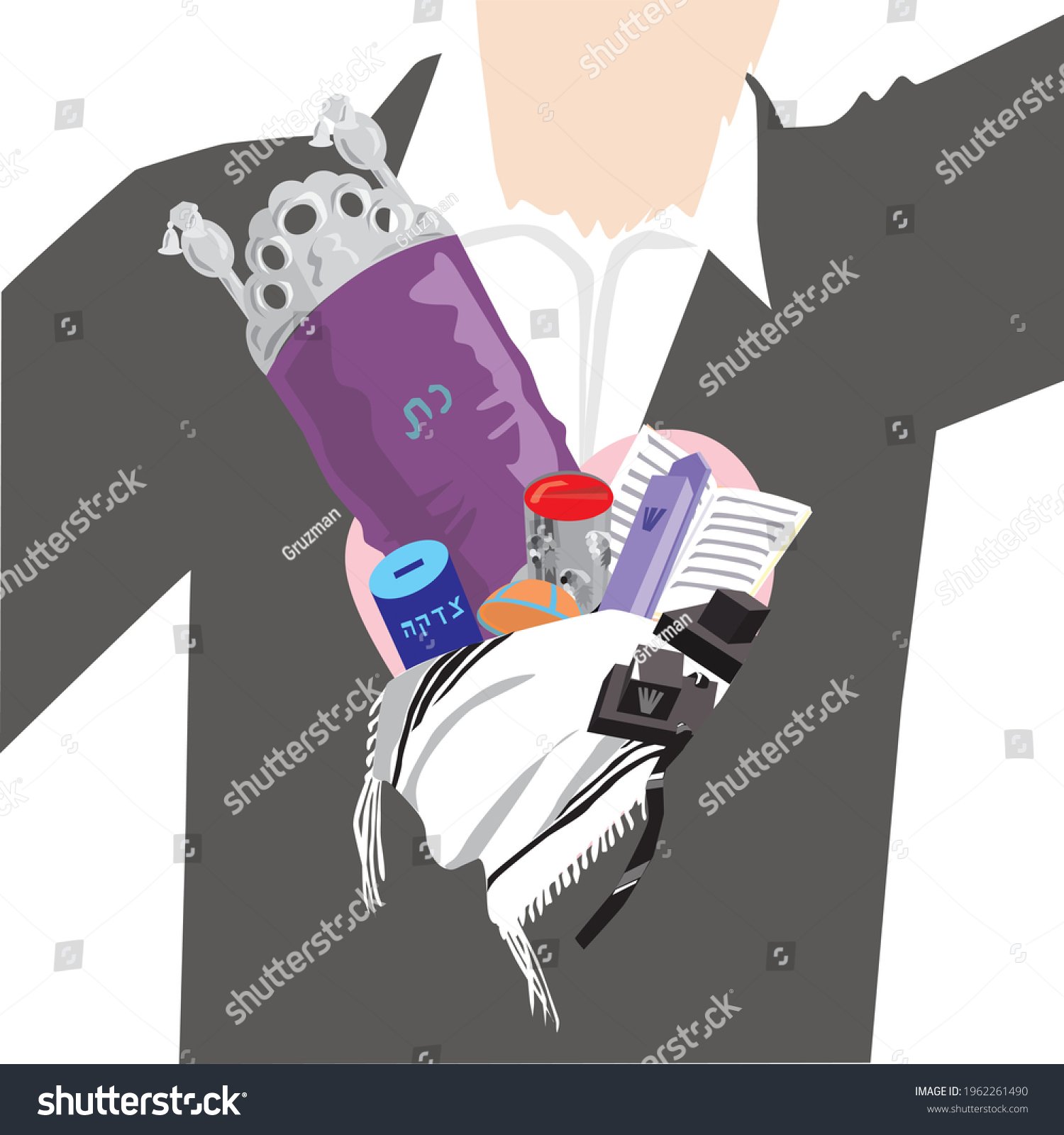 ציור וקטורי אמנותי של מצוות עשה ג אהבת ה השם על ידי התבוננות במצוות זה גורם לאהבת ה-1962261490.jpg