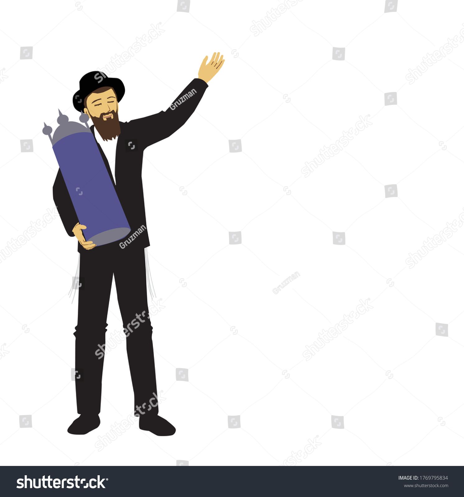 ציור וקטורי של אברך רוקד עם ספר תורה ספרדי-1769795834.jpg