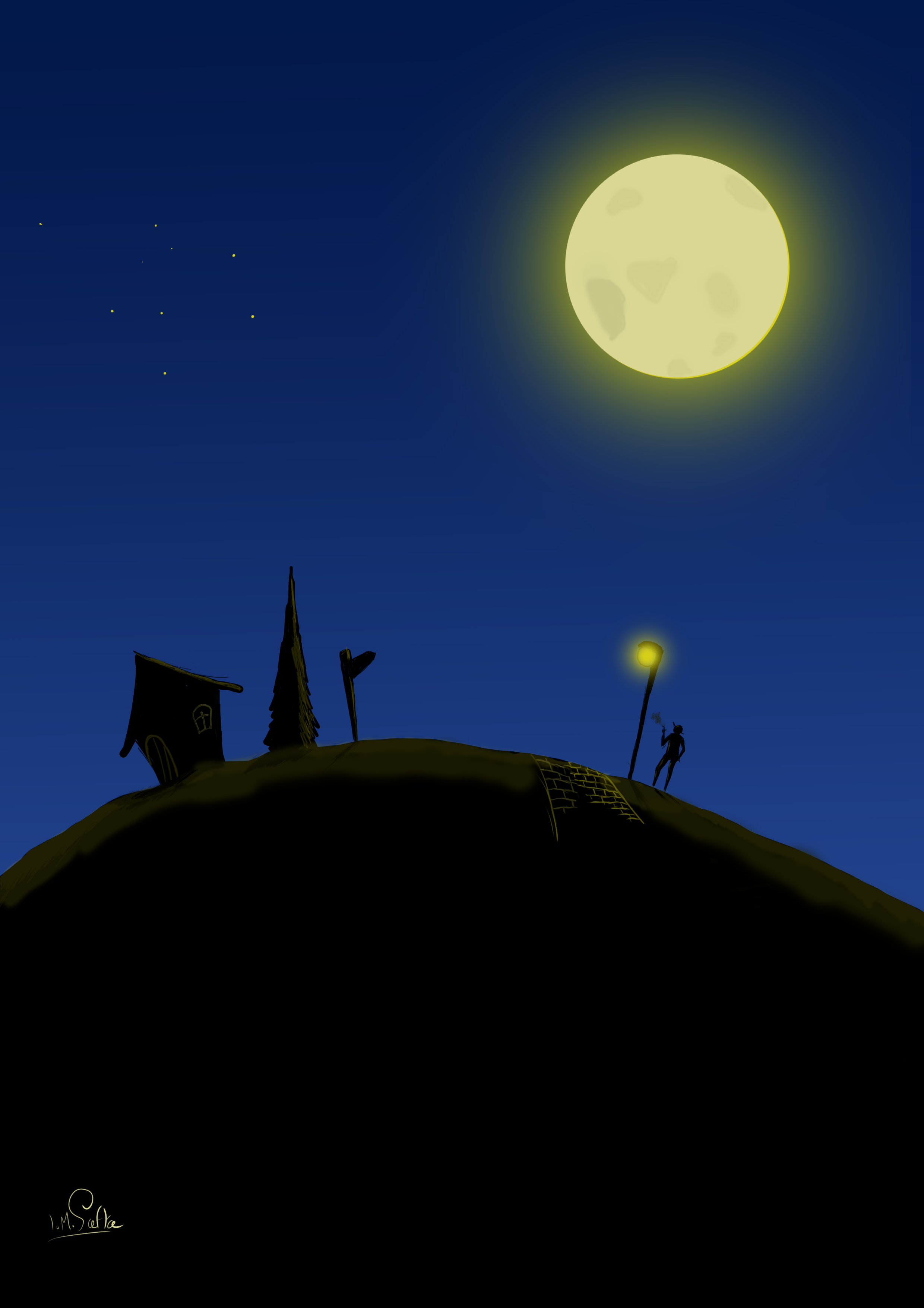 ציור לילה 25 ליוני