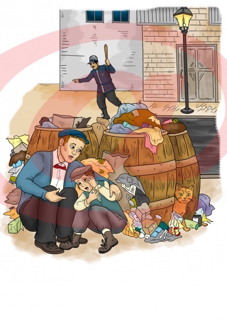 ציור לכריכה לספר 'הרשל...'