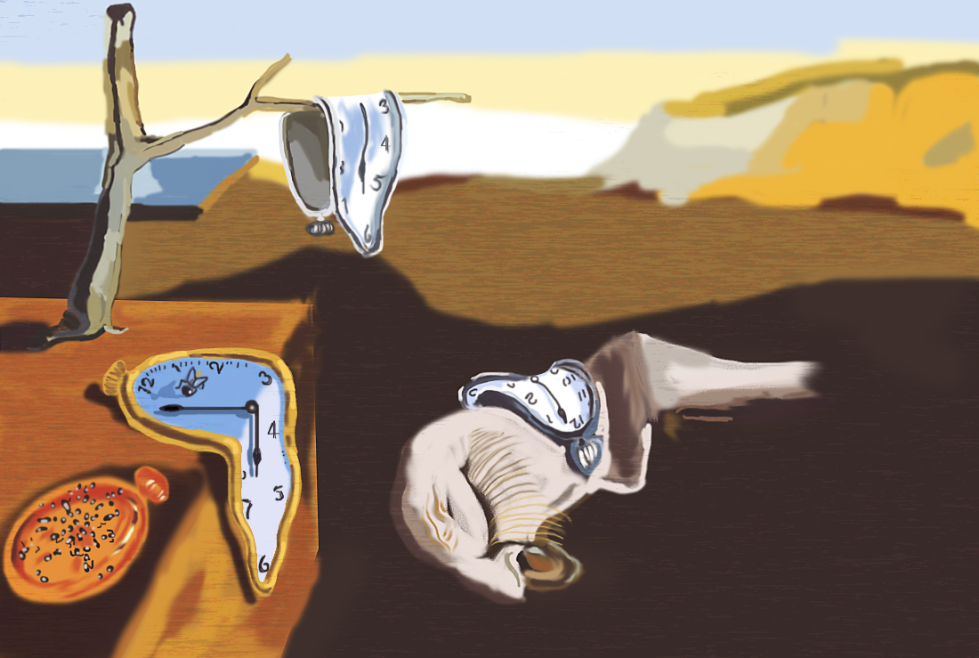 ציור מחודש בפוטשופ של האמן סלבדור דאלי