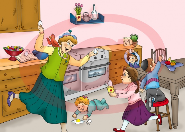 ציור מתוך הספר 'דודה גולדה-Doda Golda' שבהוצאת israel book shop