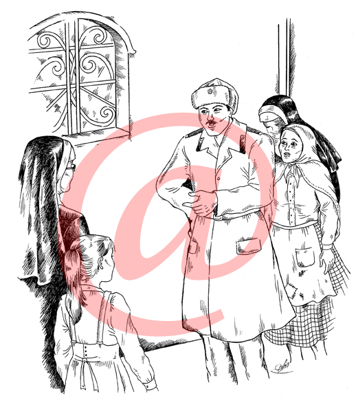 ציור מתוך הספר 'נאן'  של לאה פריד.