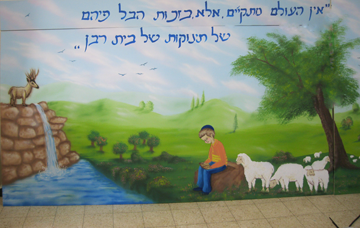 ציור על דיקט עבור ת"ת פיטסבורג.