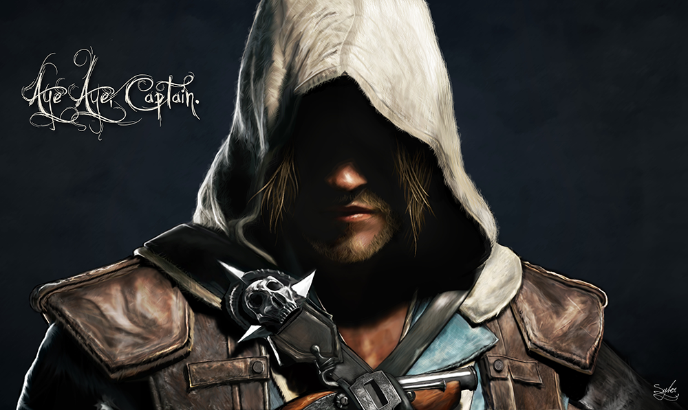 ציור פוטושופ - Aye Aye, Captain