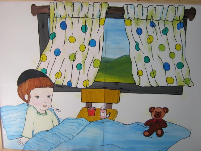 ציור פינת רופא לגן ילדים