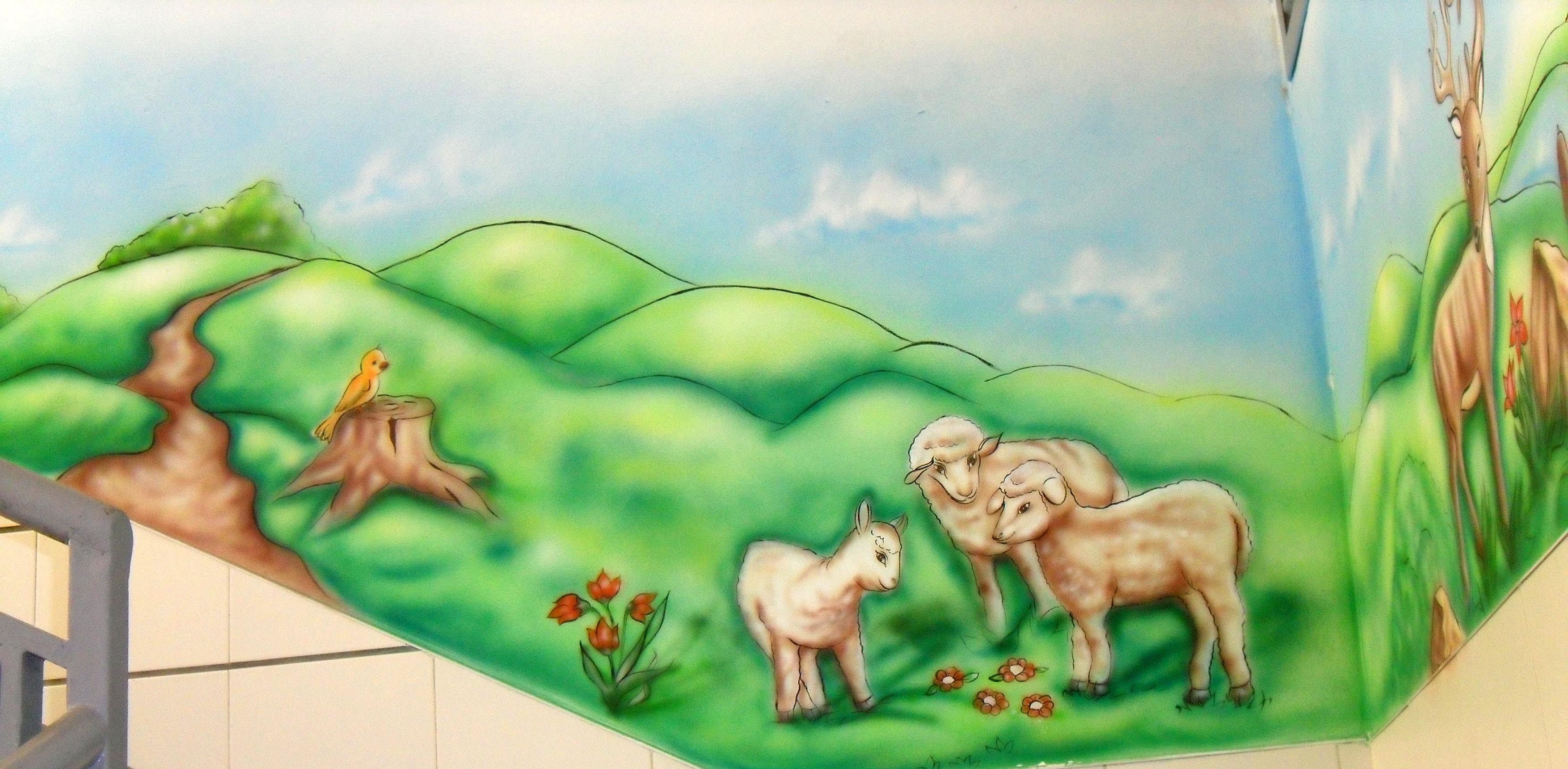 ציור קיר בחידר