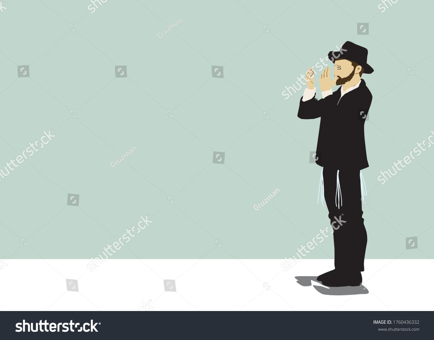 ציור קליפ ארט של חסיד מתחנן מתפלל מבקש-1760436332.jpg