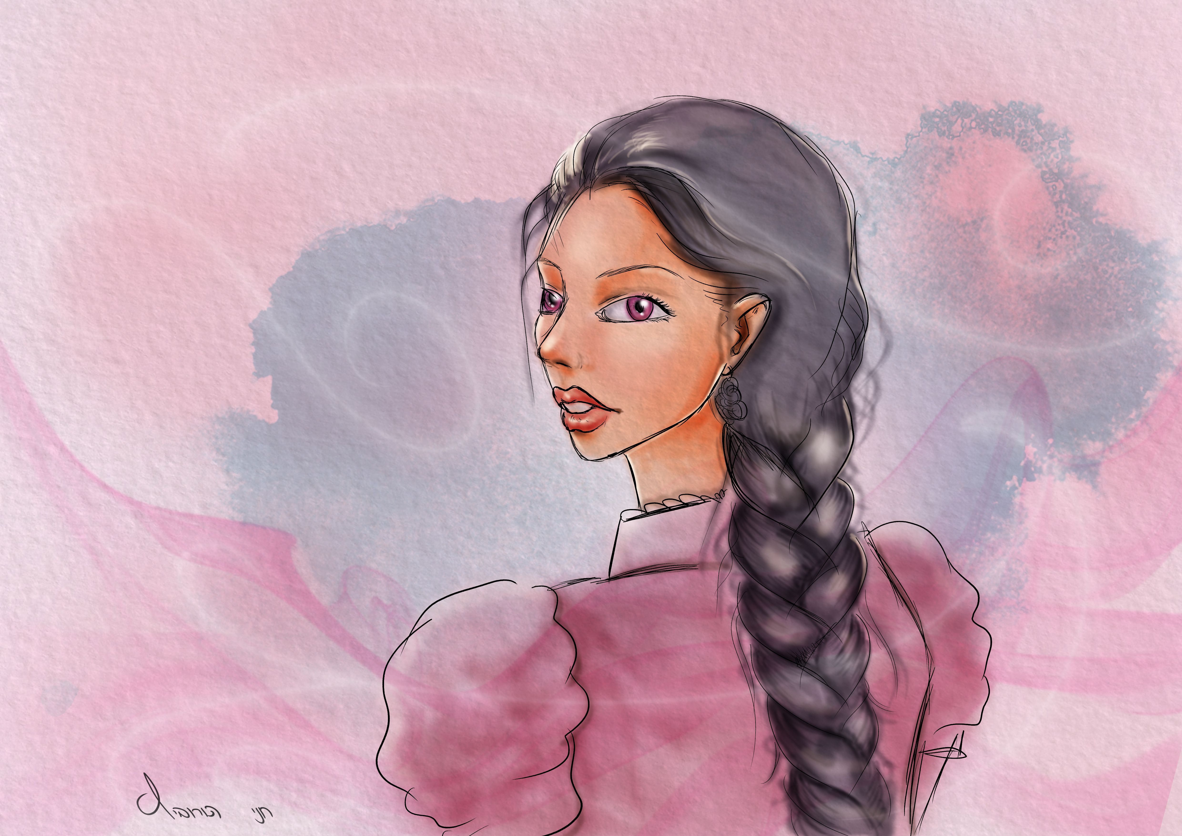 ציפורן וצבעי מים דיגיטלי