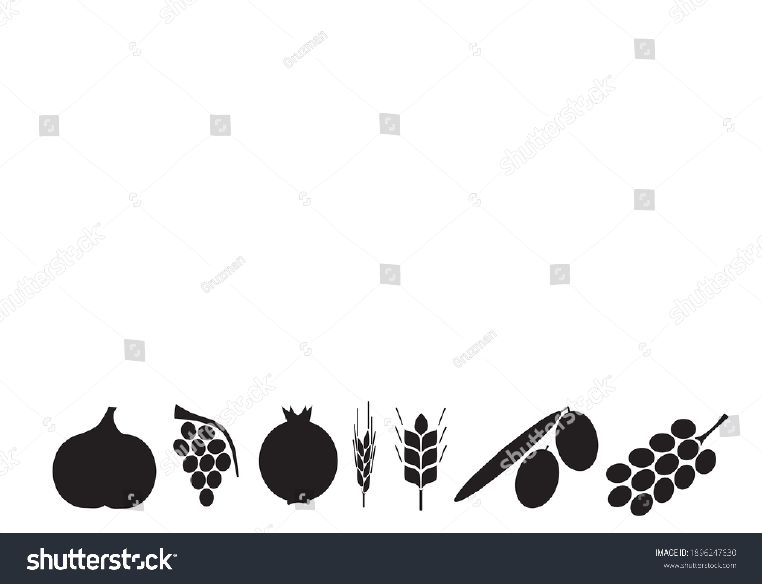 צלליות של שבעת המינים טו בשבט להורדה לשימוש מסחרי -1896247630.jpg