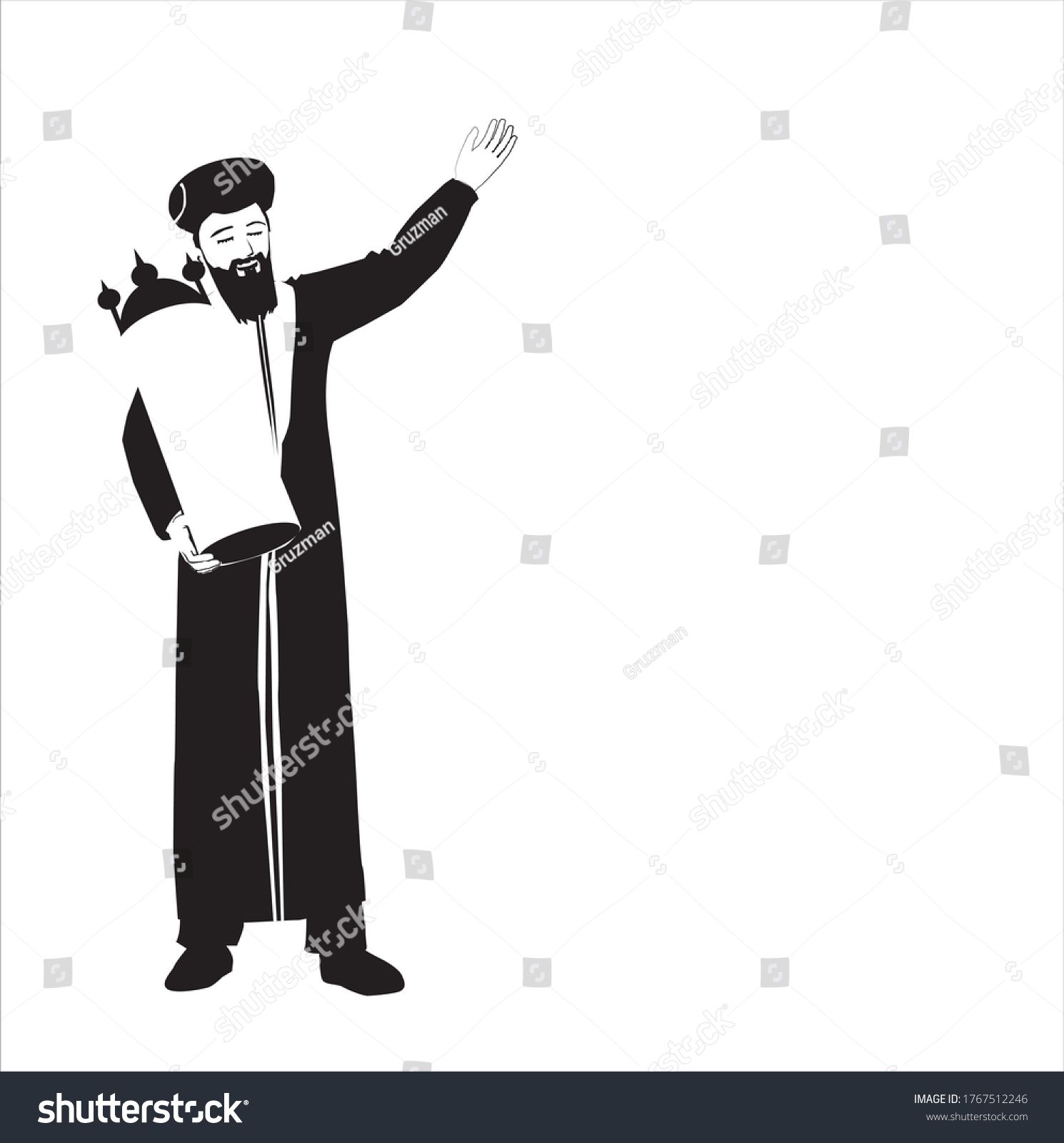 צללית של רב ראשי ספרדי מחזיק ספר תורה רקע להורדה-1767512246.jpg