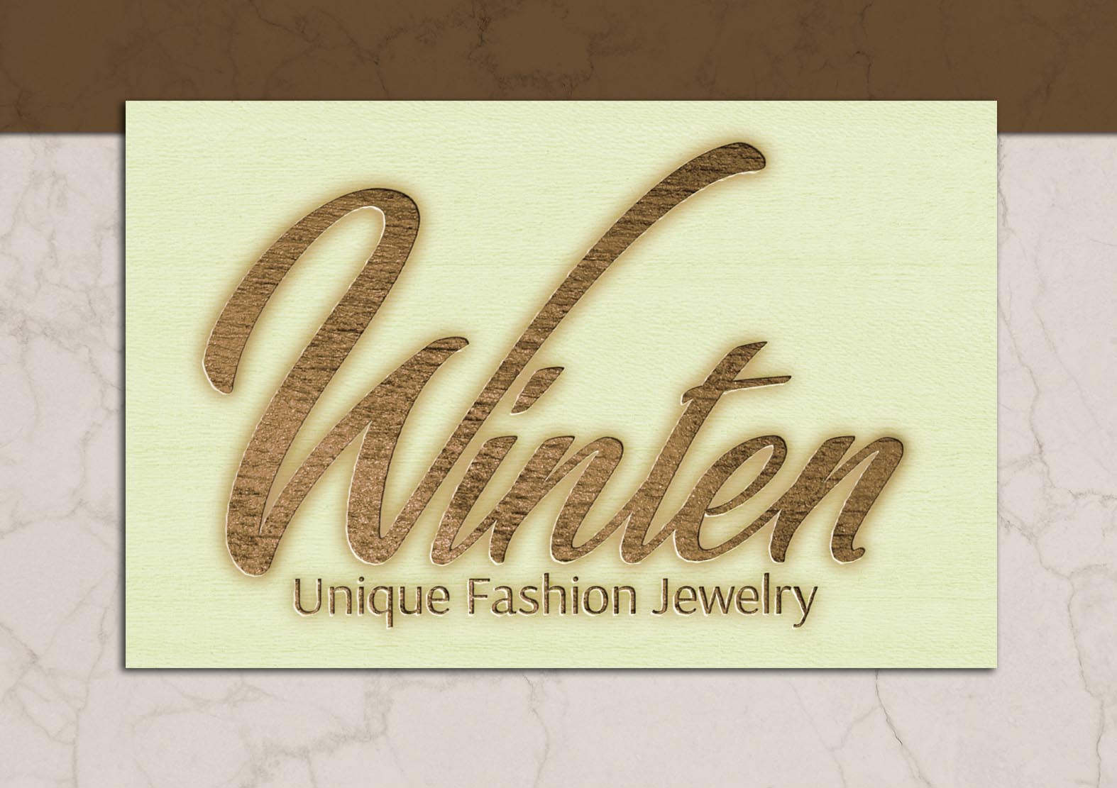 צריבה בלייזר שלט לחנות תכשיטים WINTEN בי-ם