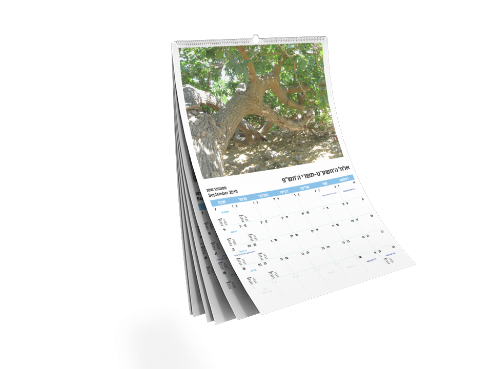 קובץ פתוח לוח שנה לועזי-עברי או עברי-לועזי