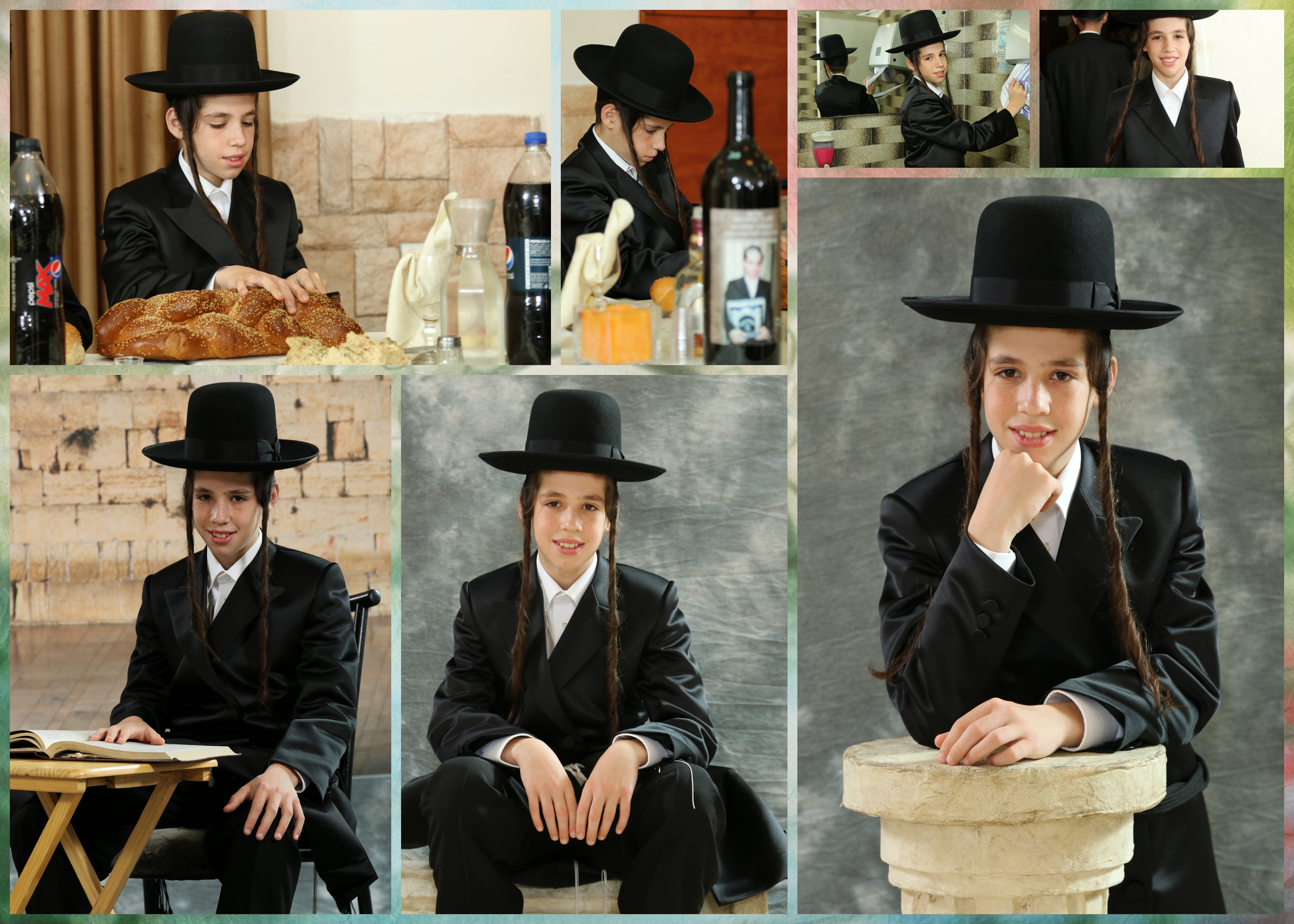 קולאז' מתוך ארוע חסידי 1