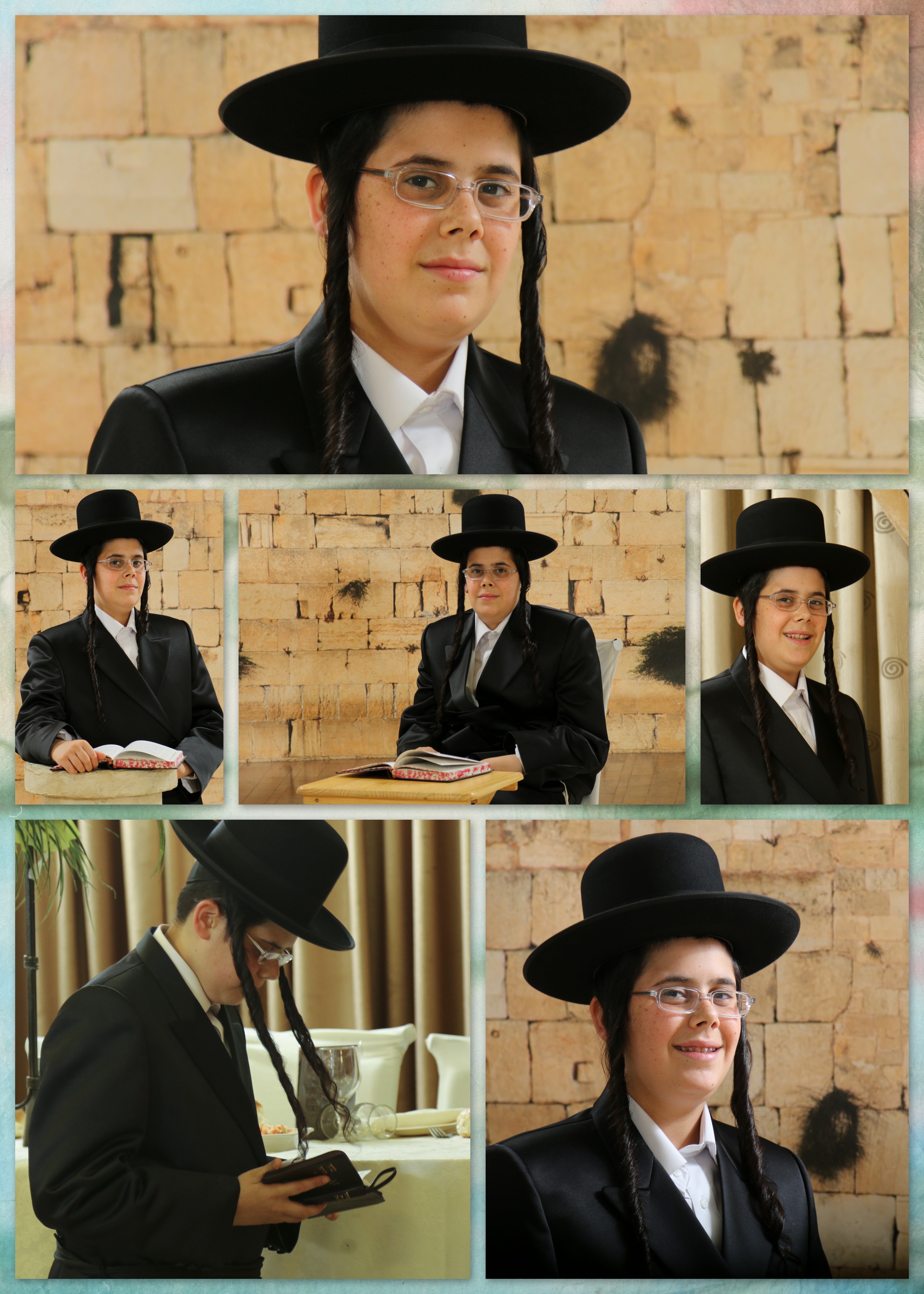 קולאז' מתוך ארוע חסידי 3