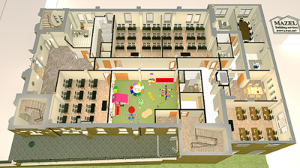 קומה ראשונה + כניסה