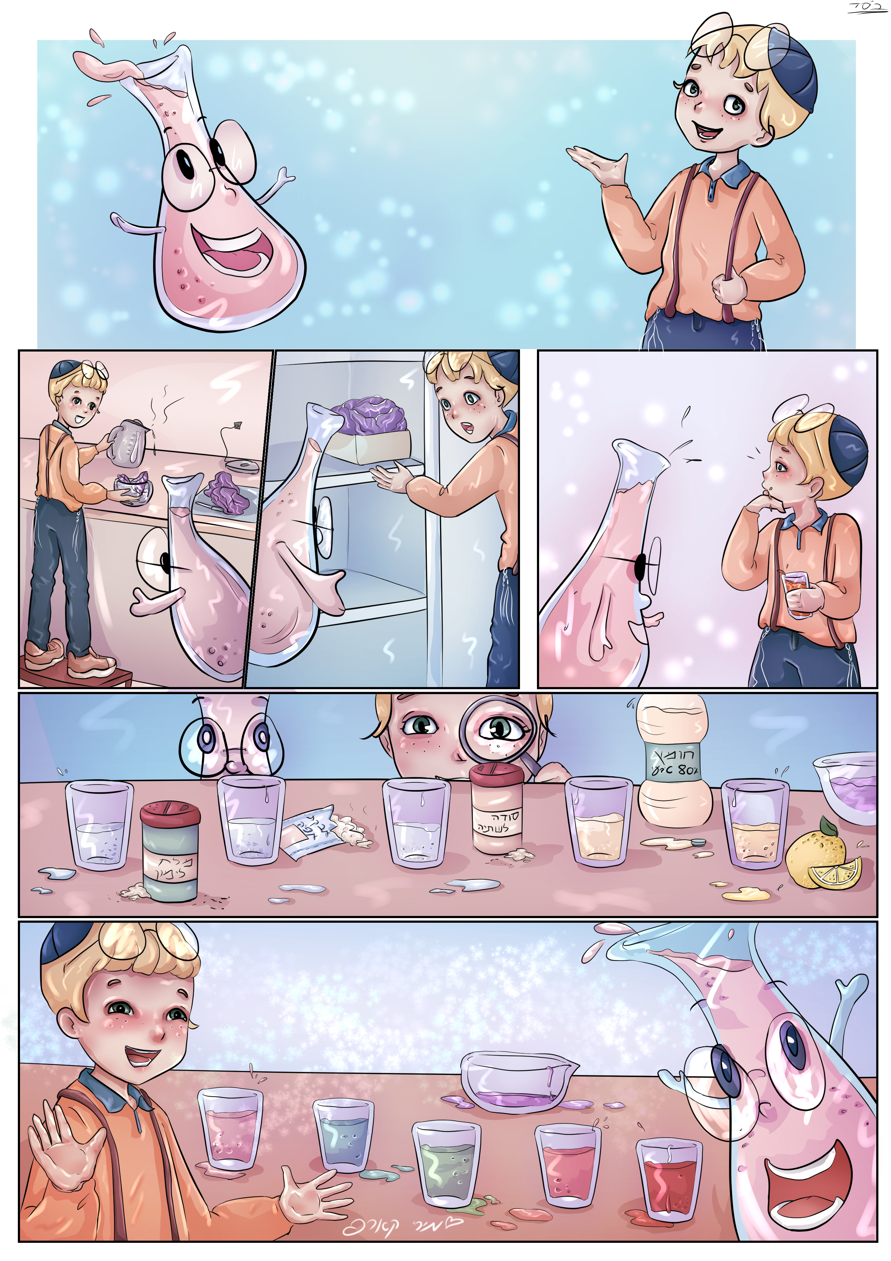 קומיקס  - חומרים