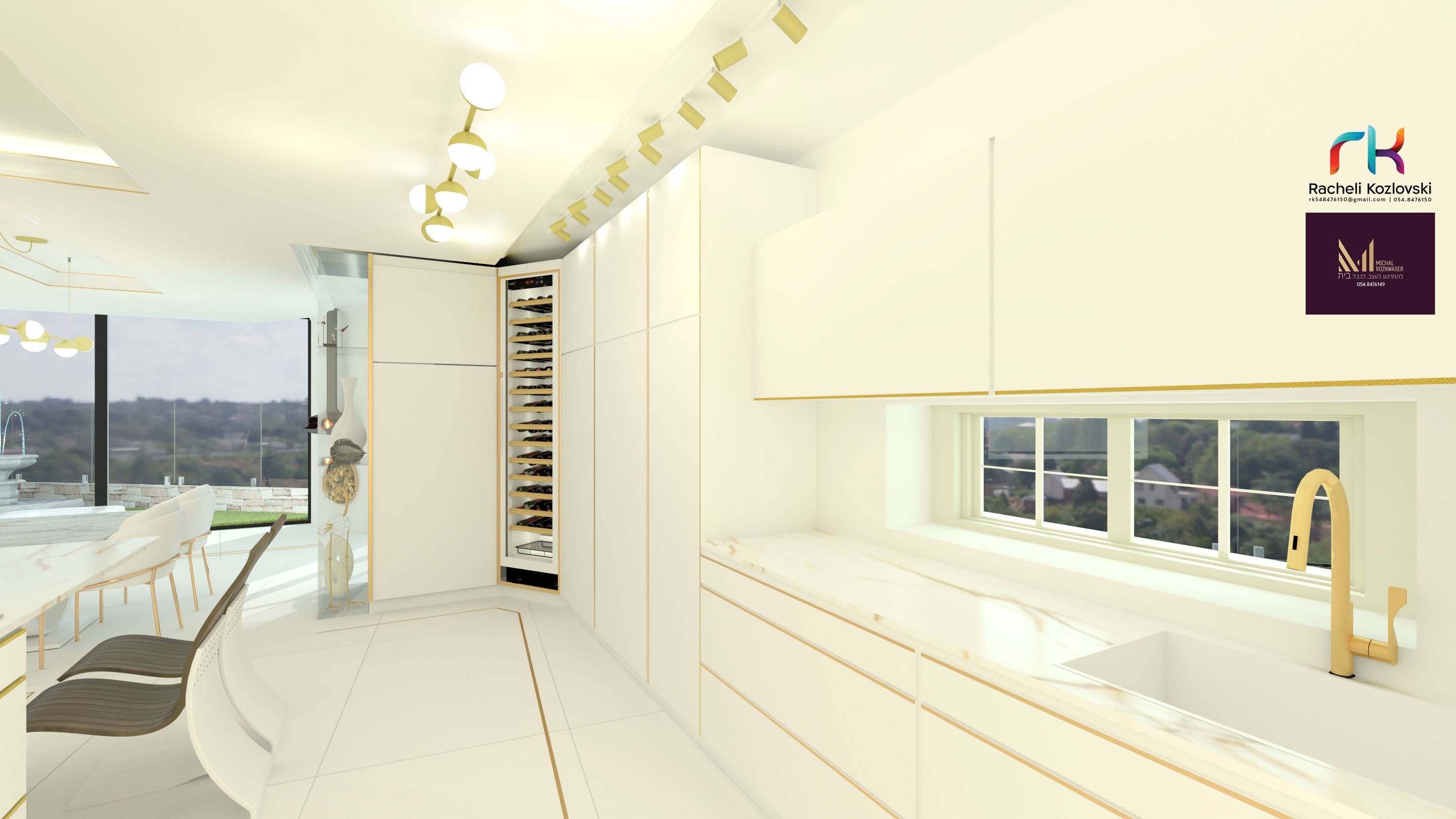 קומת כניסה -סלון מטבח