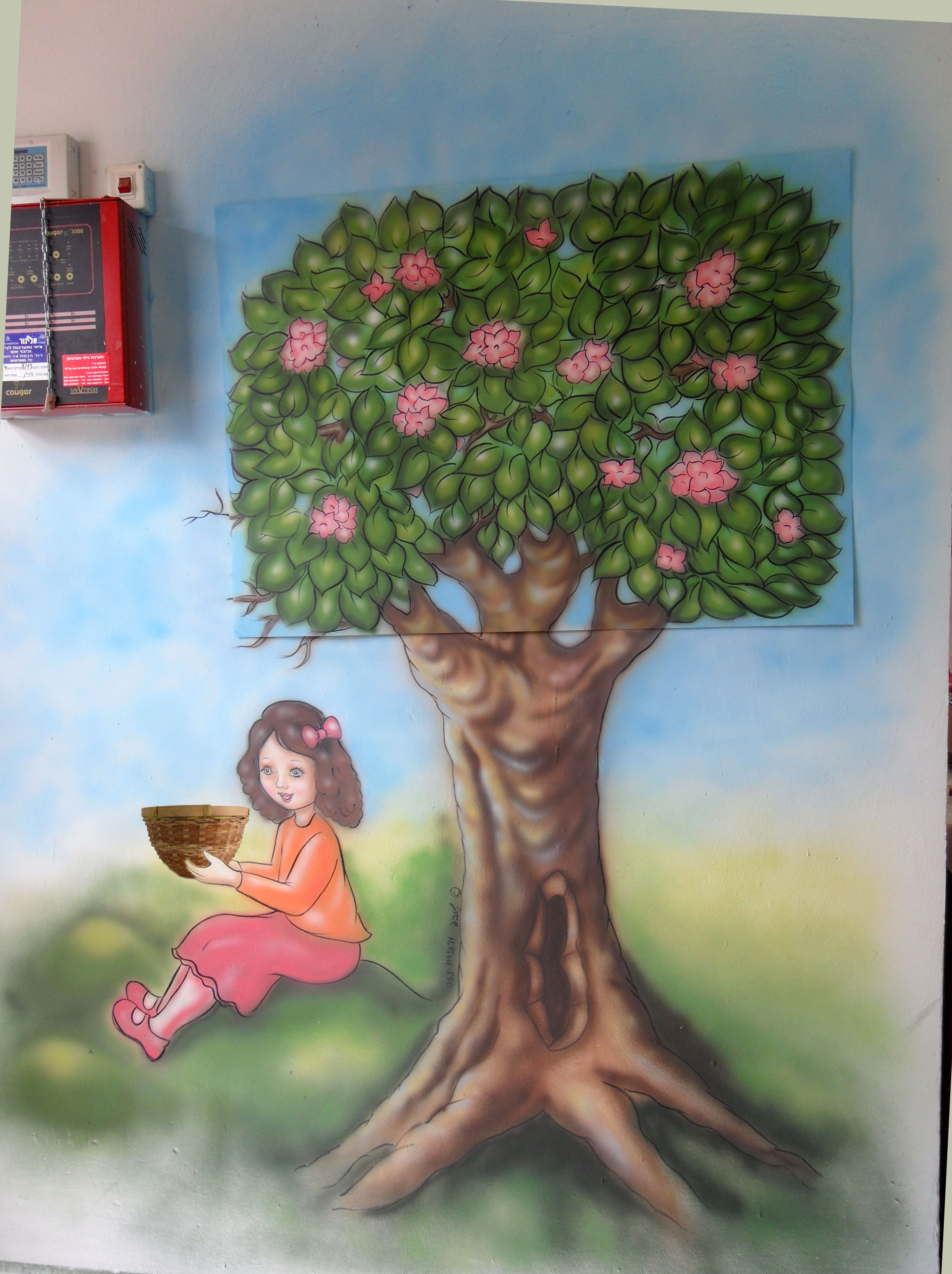 קיר מתחלף אביב