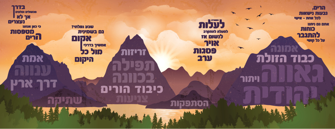 קישוט קיר מטפסות הרים כיתה ה