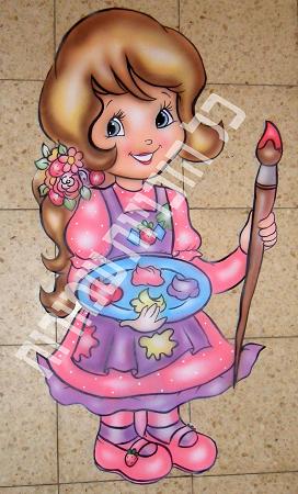 קישוט קיר על קנווס גזור