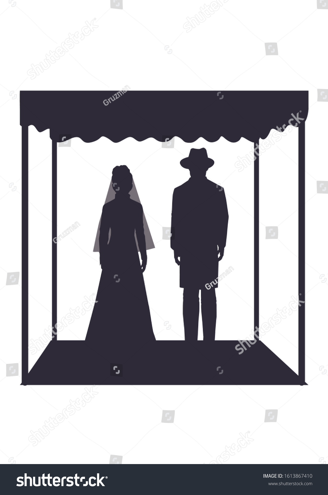 קליפ ארט חתן וכלה וקטורי 1613867410