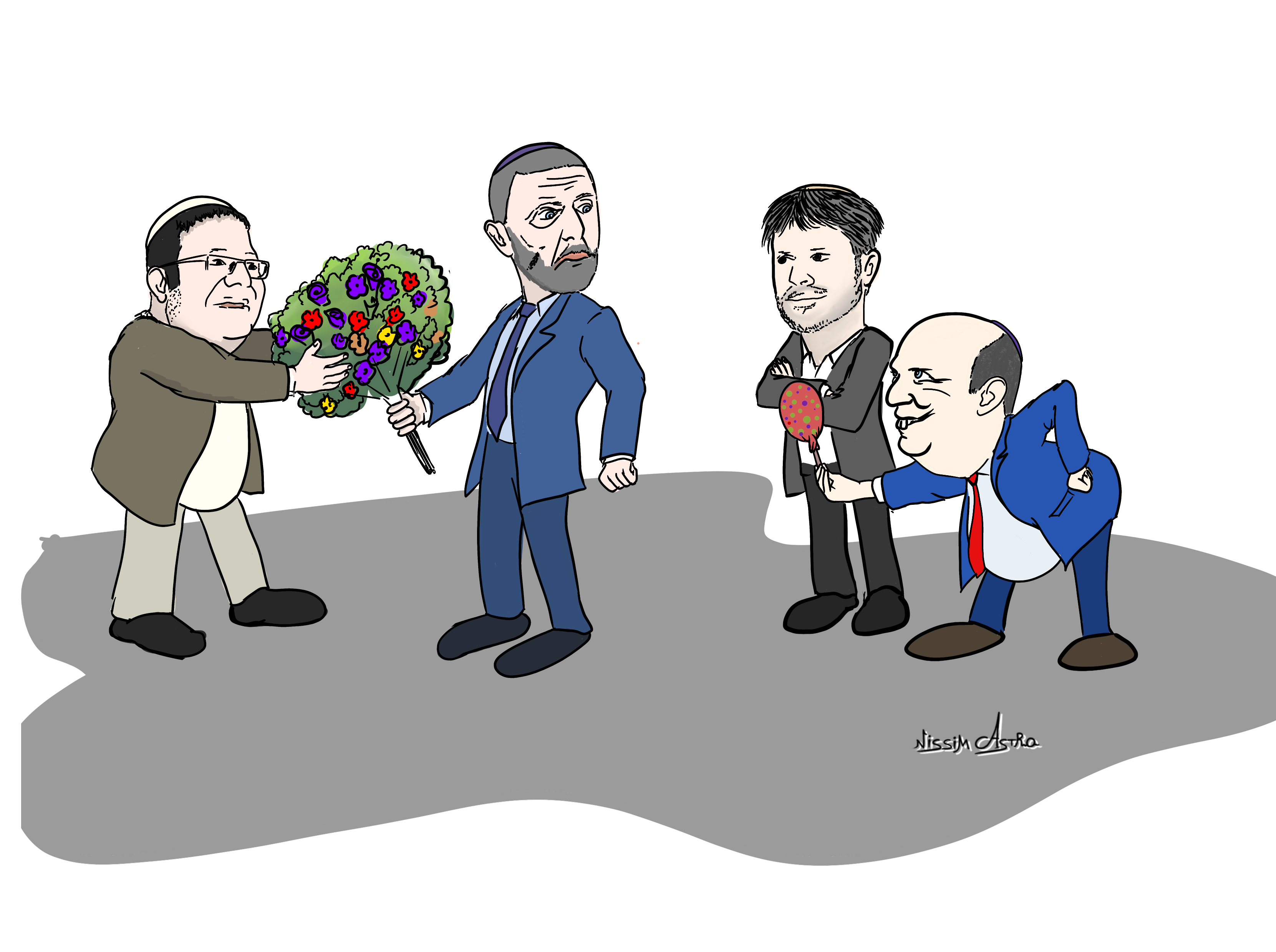 קריקטורה לקו עיתונות