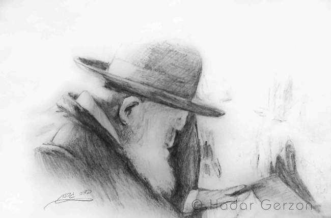 ר' חיים קנייבסקי בכותל