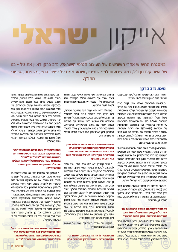 שיעור 6\5 -יצירת מגזין טיפוגרפיה.