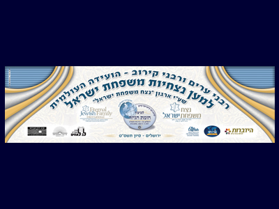 שלט לארגון "נצח משפחת ישראל"