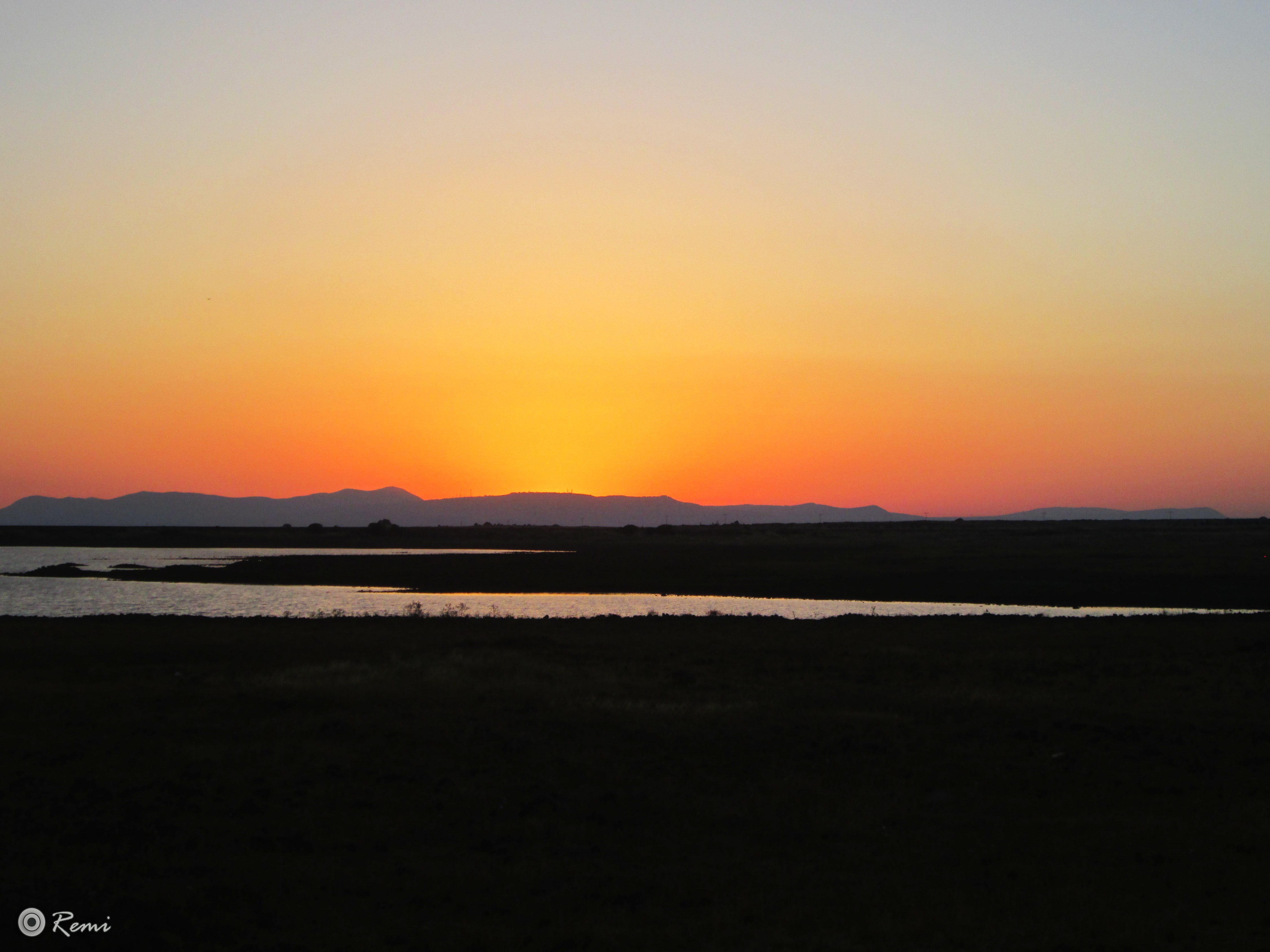 שקיעה באגם חספין
