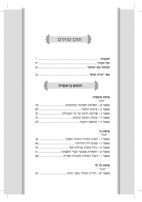 תוכן ענינים - שטרן