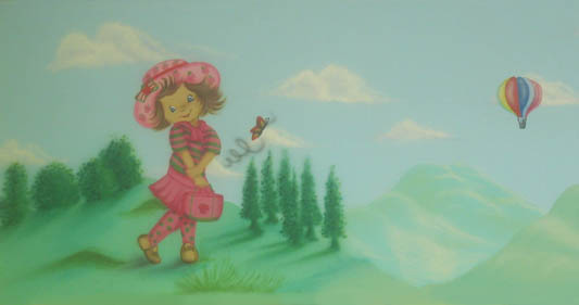 תותי,ציור קיר בכניסה לגן בנות
יבנה