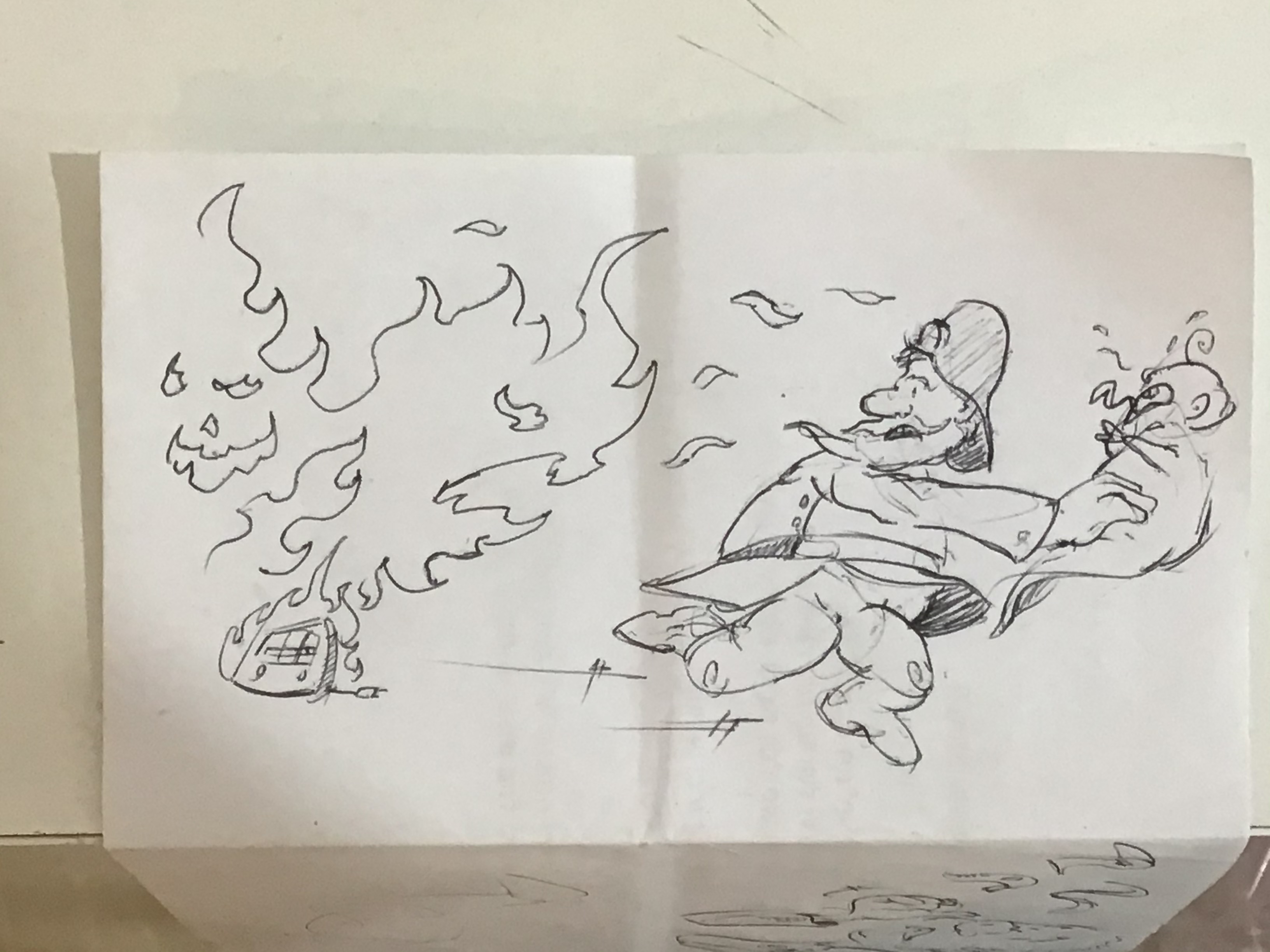 תינוק ניצל מהשריפה