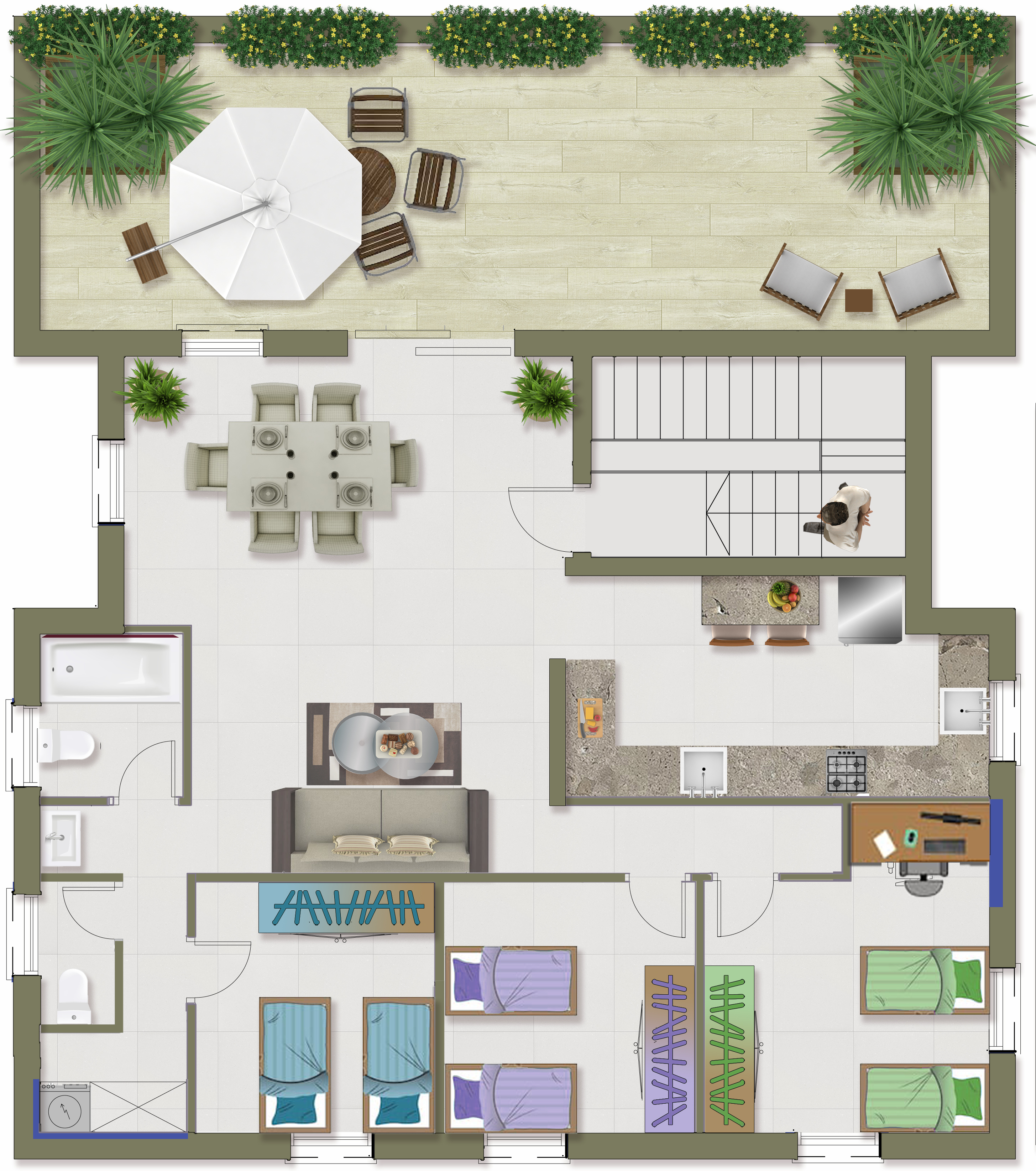 תכנית מכר - קומת רעפים