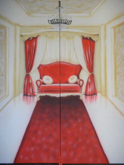 תפאורה לתיאטרון
תפאורה להצגות
ציור על דיקט
ציור ארמון