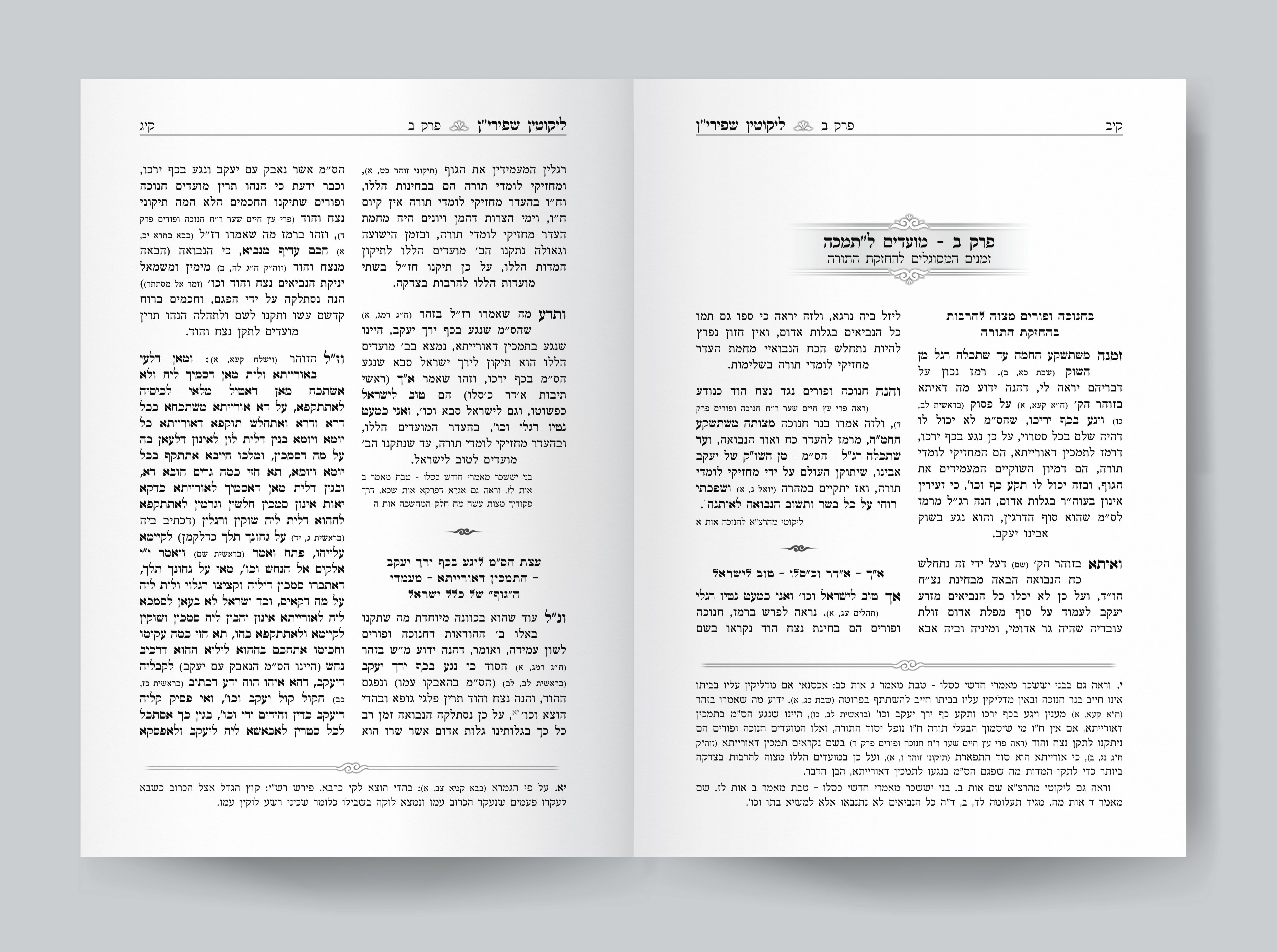 תקנות תמכין דאורייתא - ליקוטין שפירי"ן