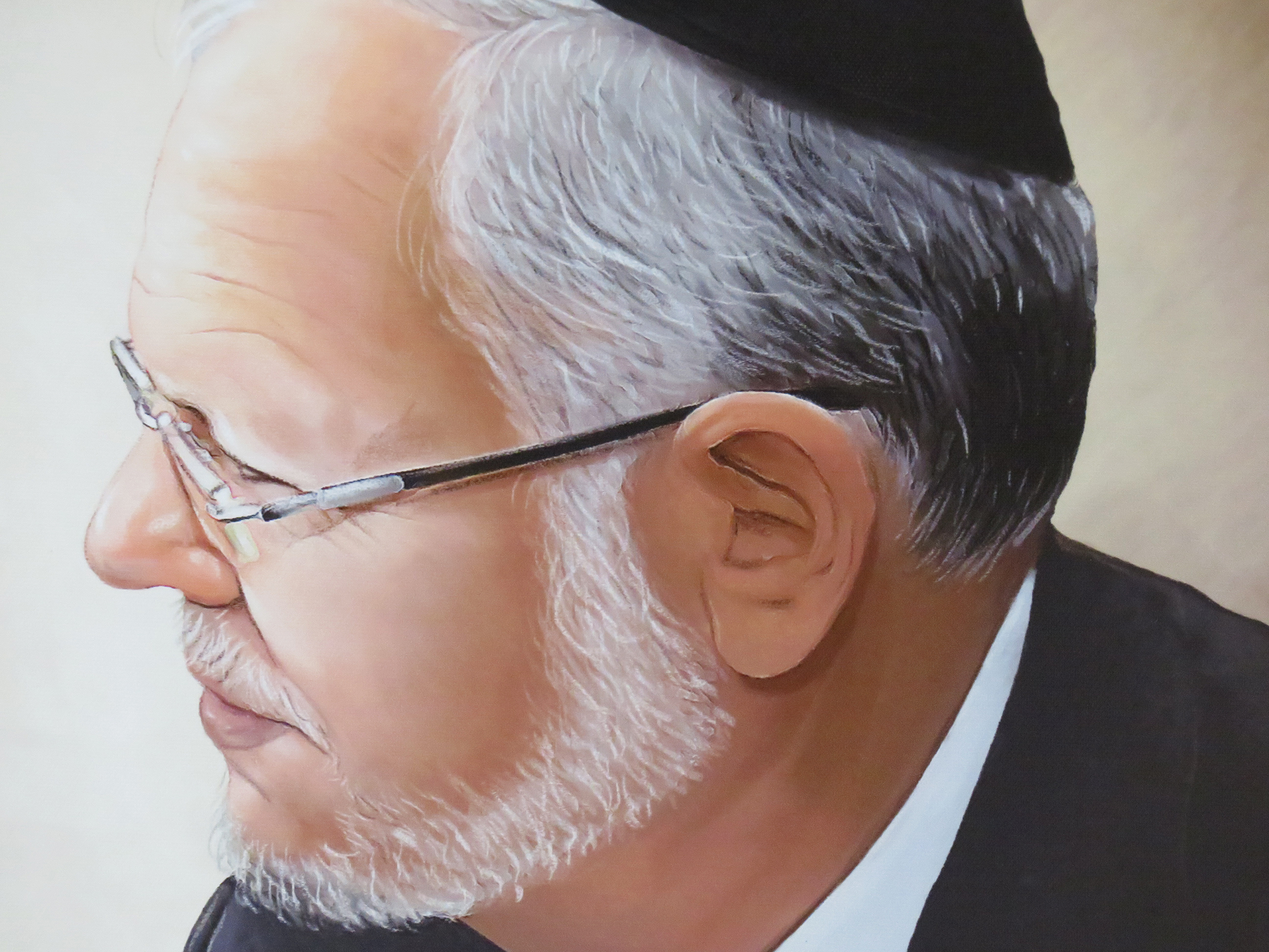 תקריב ממוצר מוגמר ומודפס על קנווס