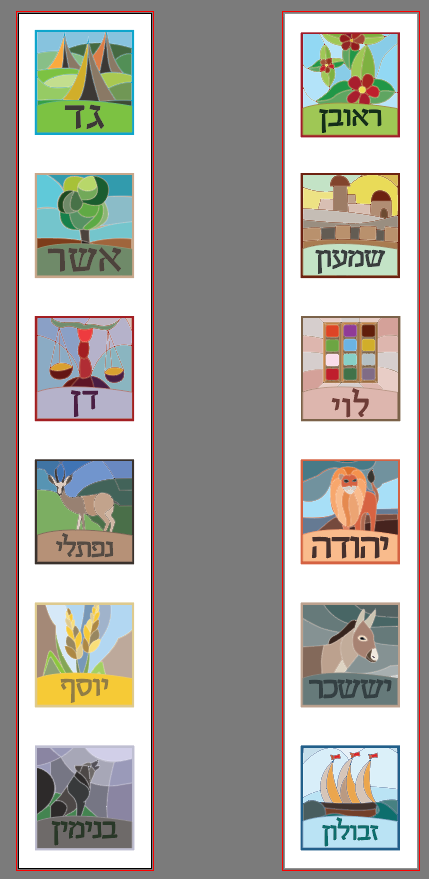 12 השבטים לארון קודש